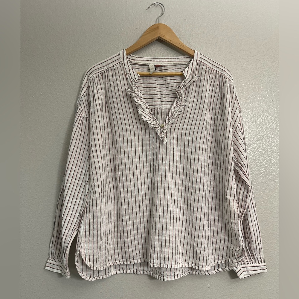 Anthropologie Pilcro Brianna Ruffled Blouse - Picture 2 of 12